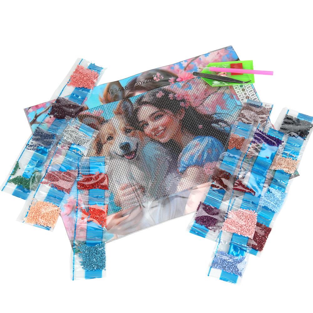 Алмазная мозаика 20*30 в рулоне фентези МУЛЬТИ АРТ в кор.128шт