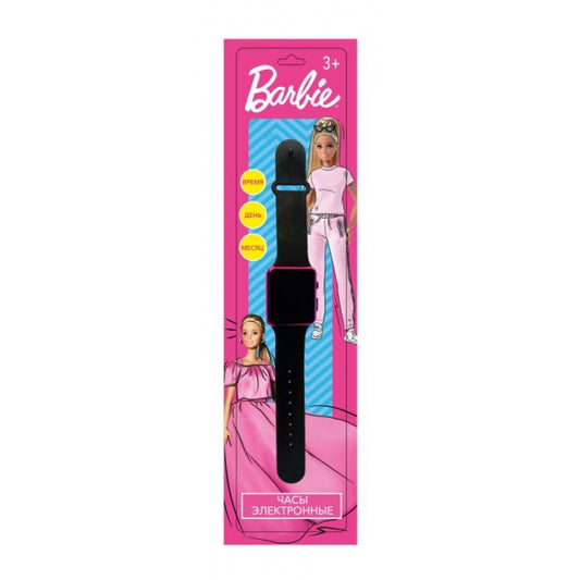 Часы barbie, показывают время и дату блист.35*8*1см - в кор.250шт