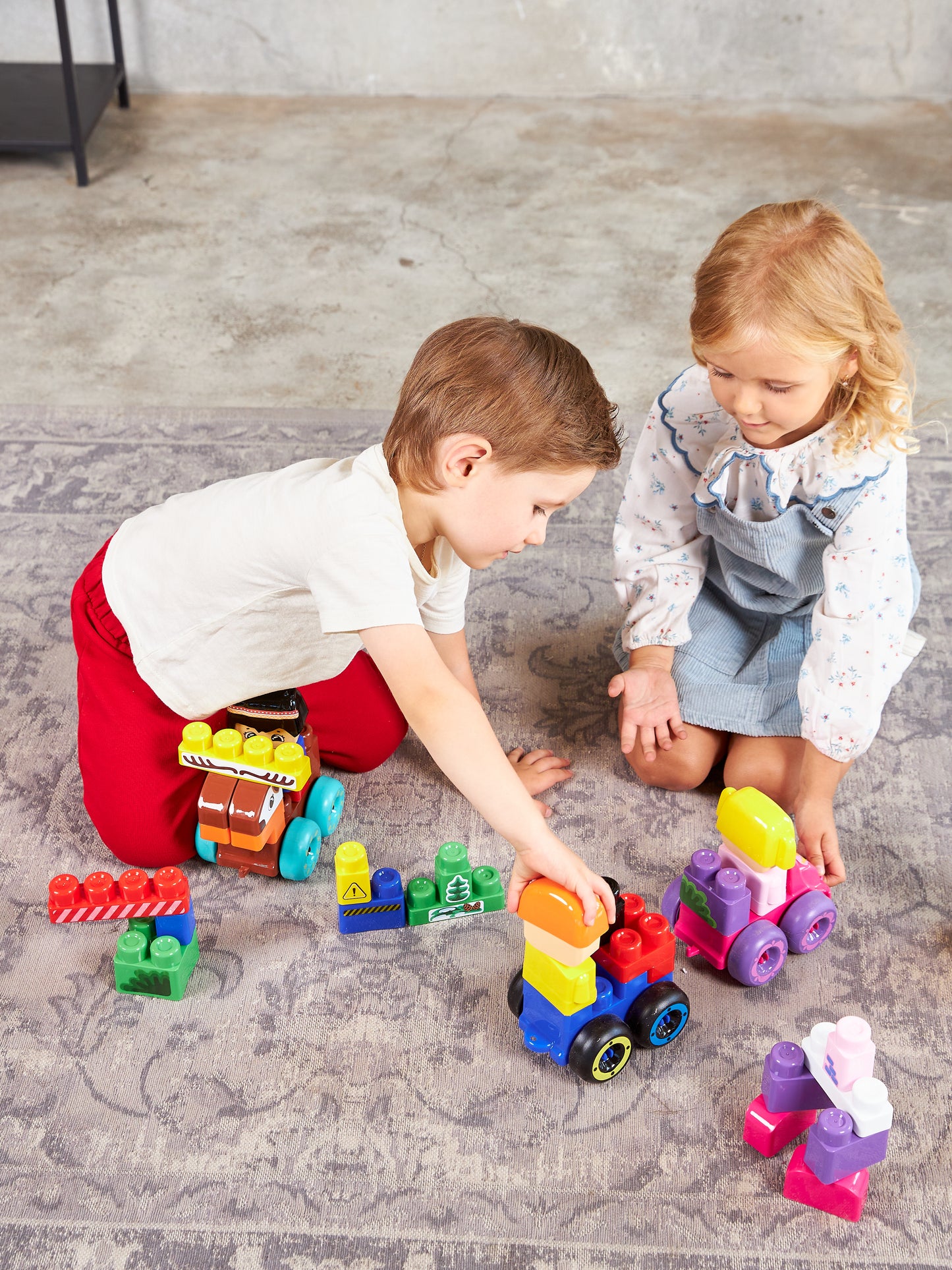 КОНСТРУКТОР ПЛАСТИКОВЫЙ "САМОЛЕТИК" 20 ДЕТ (BABY BLOCKS) в кор.7шт