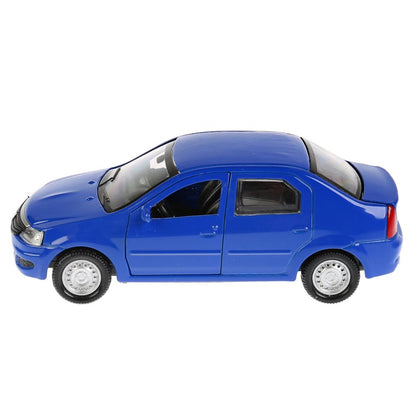 Машина металл "RENAULT LOGAN", длина 12см, открыв. двери, инерц, синий в кор. Технопарк в кор.2*36шт