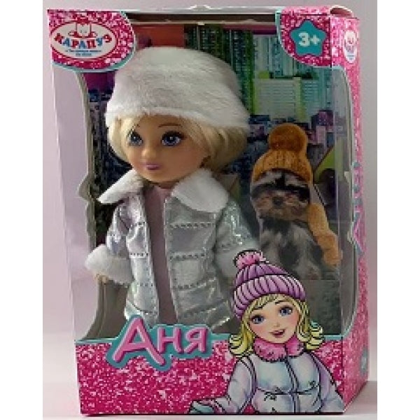 Кукла Анечка 12см, акс., кор КАРАПУЗ в кор.120шт