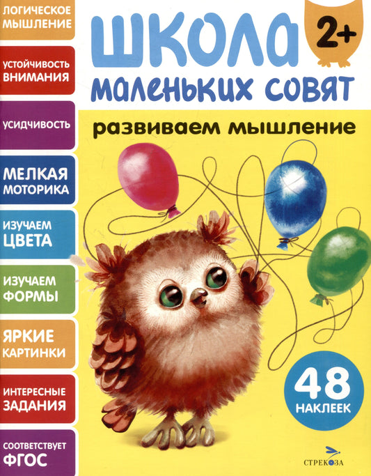Школа маленьких совят 2+. Развиваем мышление