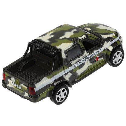 Игрушка пластик свет-звук ВОЕННАЯ БАЗА 22 см, uaz PICKUP, КАМУФЛЯЖ, кор. Технопарк в кор.2*18шт