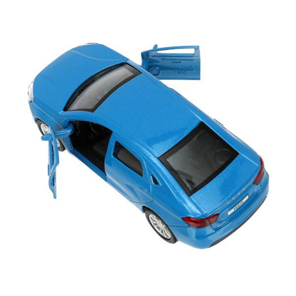 Машина металл LADA vesta 11,5 см, двери, синий, кор. Технопарк в кор.2*36шт