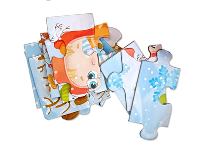 Пазл First Puzzle "Времена года. Зима" (16 эл) Baby Toys