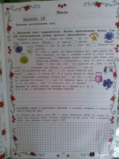 Летняя гимназия на дому для каникул между 4 и 5 классами: русский язык, чтение, работа с текстом, математика