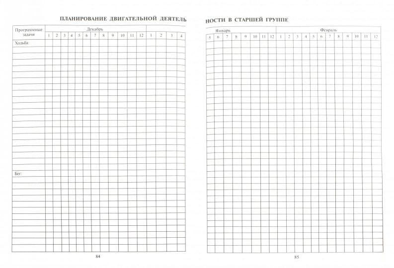 Рабочий журнал инструктора (воспит.) по физ. культ
