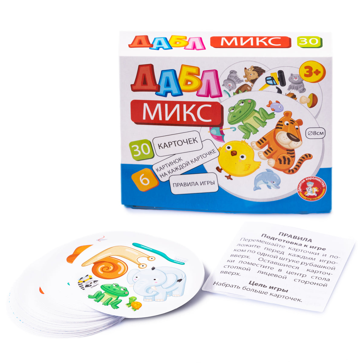 Игра настольная "Дабл. Микс" (30 карточек)