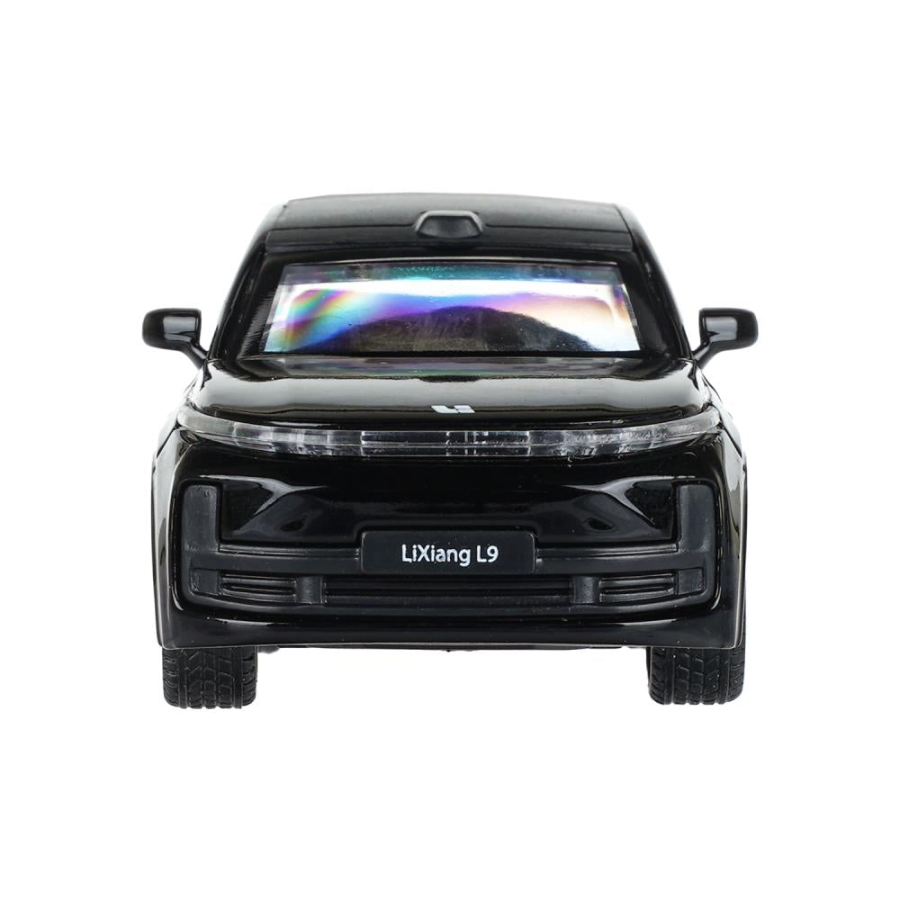Машина металл li auto l9 10,5 cm, двери, инерц, черный, Технопарк