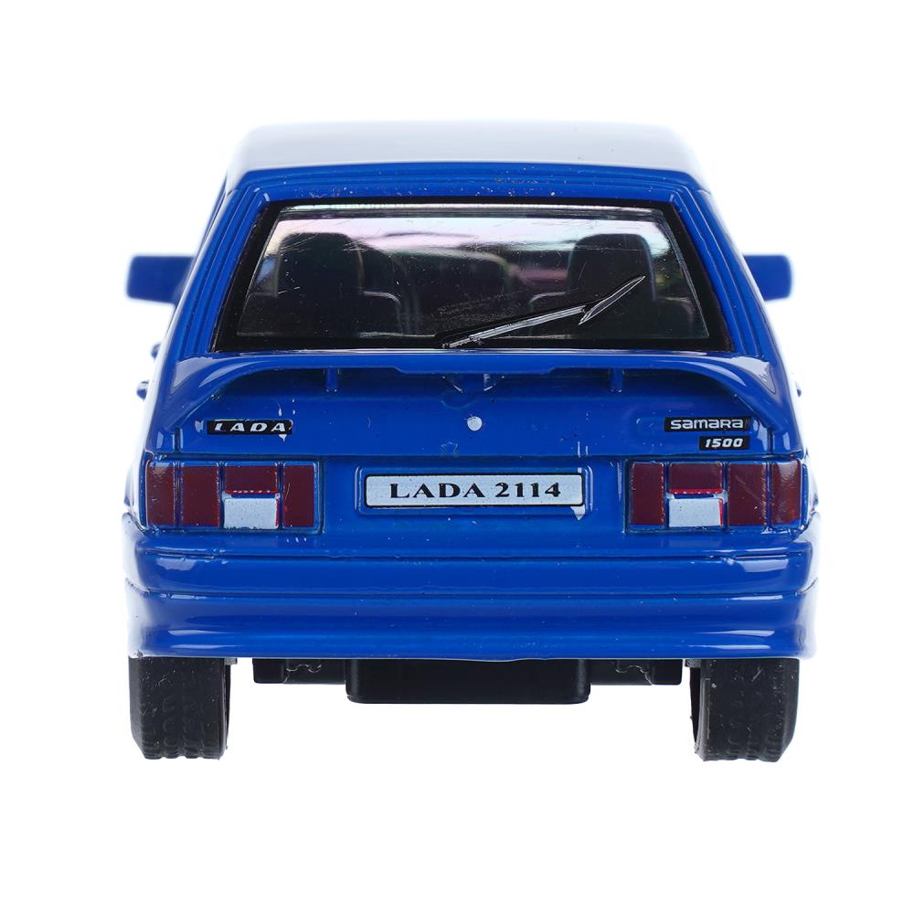 Машина металл LADA lada 2114 длина 10,5 см, инерц, синий, кор. Технопарк в кор.2*36шт