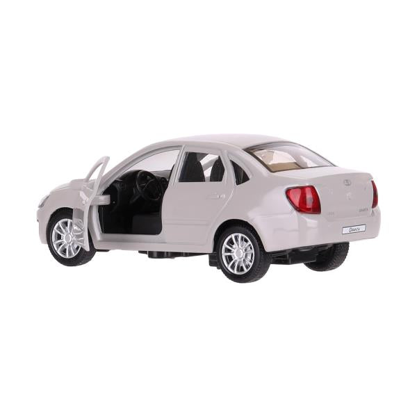 Машина металл LADA granta 11,5 см, двери, инерц, серебристый, кор. Технопарк в кор.2*36шт