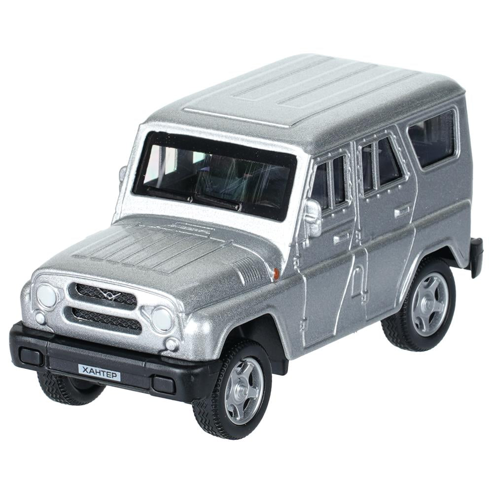 Машина металл UAZ ХАНТЕР длина 10,5 см, инерция, серебристый, Технопарк