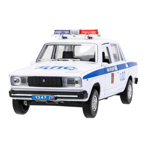 Машина металл свет-звук LADA ваз-2105 12 cm, дв,баг,инер,пол,кор. технопарк Технопарк в кор.2*36шт