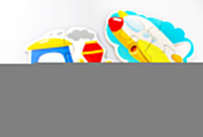 Пазлы контурные "Транспорт" Baby Toys (5 карт. 15 эл)