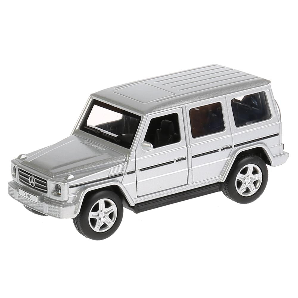 ТМ Технопарк. Машина металл "MERCEDES-BENZ G-CLASS" 12см, открыв. двери, инерц, СЕРЕБР. в кор.2*36шт