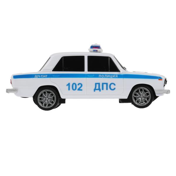 Технопарк. Машина р/у "ВАЗ-2106 Полиция" 18 см, свет, бел, кор. арт.VAZ2106-18L-POL-WH
