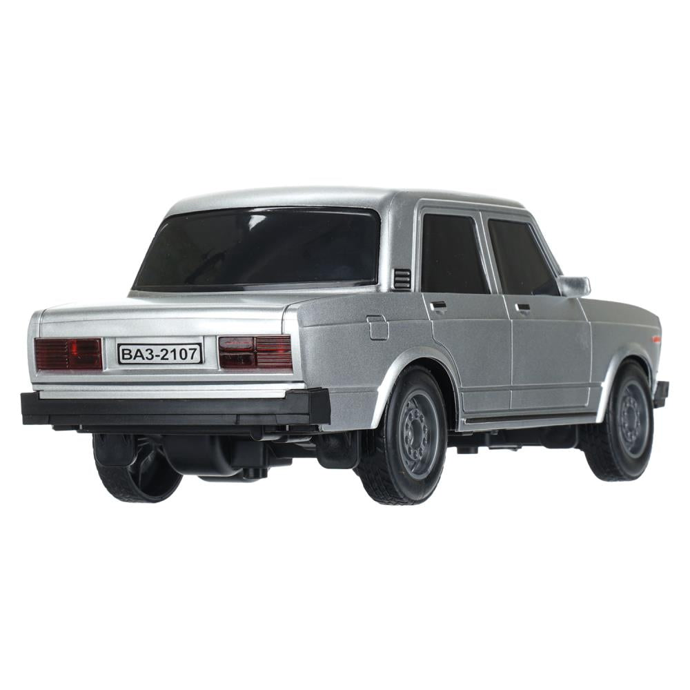 Машина р/у LADA ваз-2107 26 см, свет, серебристый, кор. Технопарк в кор.24шт