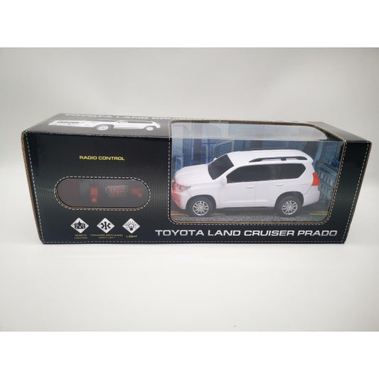 Машина ру TOYOTA PRADO свет, 19 см, ,бел, кор No name в кор.2*24шт
