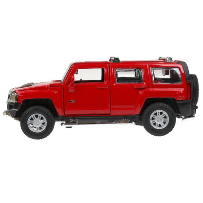 Машина металл свет-звук HUMMER h3, 14,4 см, двери, багажник, инерция Технопарк в кор.2*24шт