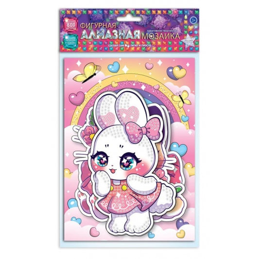 Алмазная мозаика фигурная милые животные МУЛЬТИ АРТ в кор.100шт