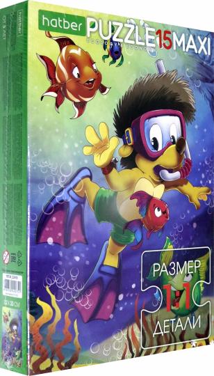 Hatber Puzzle-15 MAXI Подводн.приключ,15ПЗ4_22413