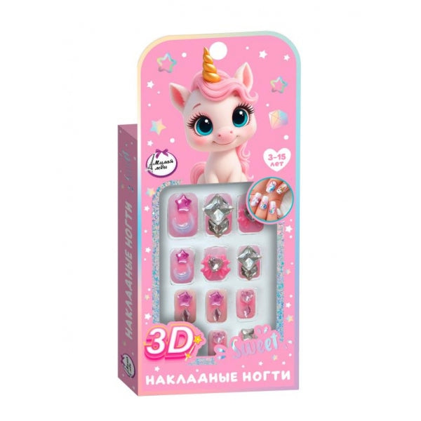 Накладные ногти 3D МИЛАЯ ЛЕДИ в кор.60*12шт