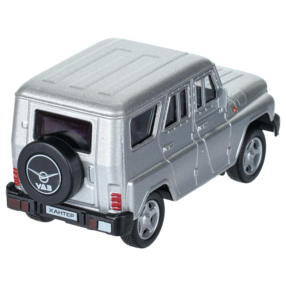Машина металл UAZ ХАНТЕР длина 10,5 см, инерция, серебристый, Технопарк