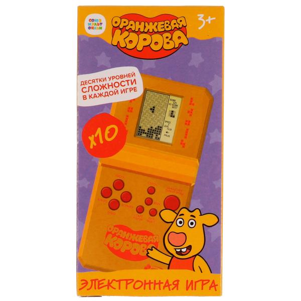 Электронная логическая игра Оранжевая корова 12,5*6,5*2,5см ИГРАЕМ ВМЕСТЕ в кор.2*144шт