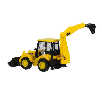 Машина металл caterpillar экскаватор-погрузчик, 15 см, дверь, инерция Технопарк в кор.2*24шт
