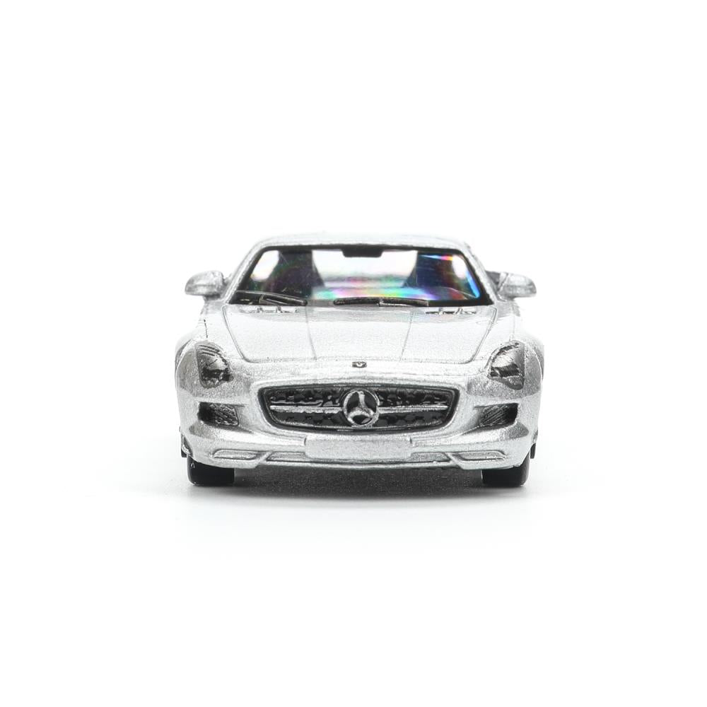 Машина металл MERCEDES-BENZ sls amg, длина 7 см, серебристый Технопарк в кор.144шт