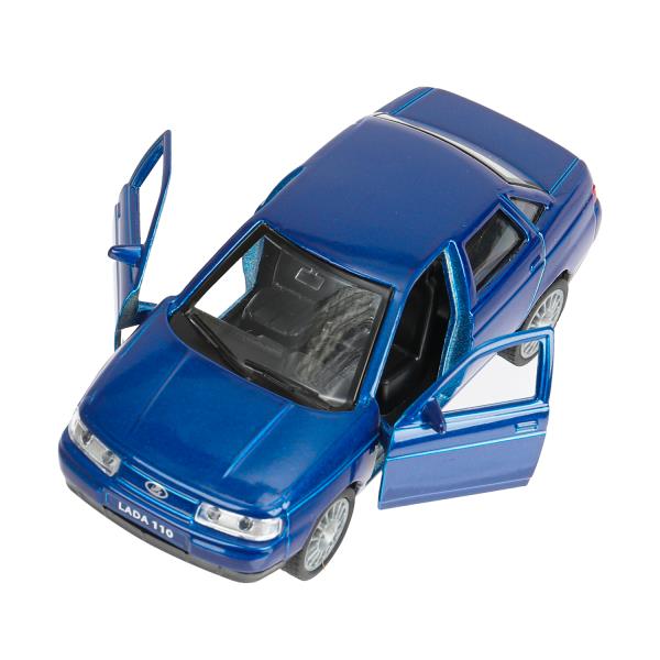 Машина металл LADA 110 12 см, двери, инерц., кор. Технопарк в кор.2*24шт