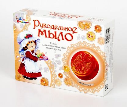 Рукодельное мыло "Апельсин". Набор для изготовления мыла.