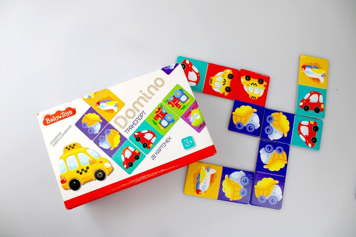 ДОМИНО "ТРАНСПОРТ" ВABY TOYS в кор.10шт