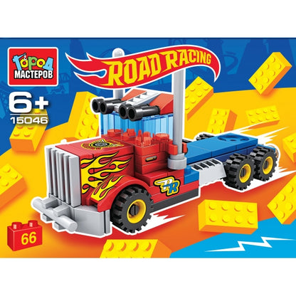 Конструктор ROAD RACING, 66 дет. Город мастеров в кор.80шт