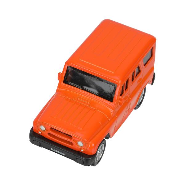 Машина металл UAZ ХАНТЕР длина 10,5 см, инерция, оранжевый, кор. Технопарк в кор.2*36шт
