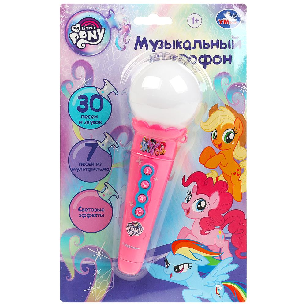 Музыкальный микрофон Мой маленький Пони 30 песен,звуков.блист.бат. Умка в кор.120шт