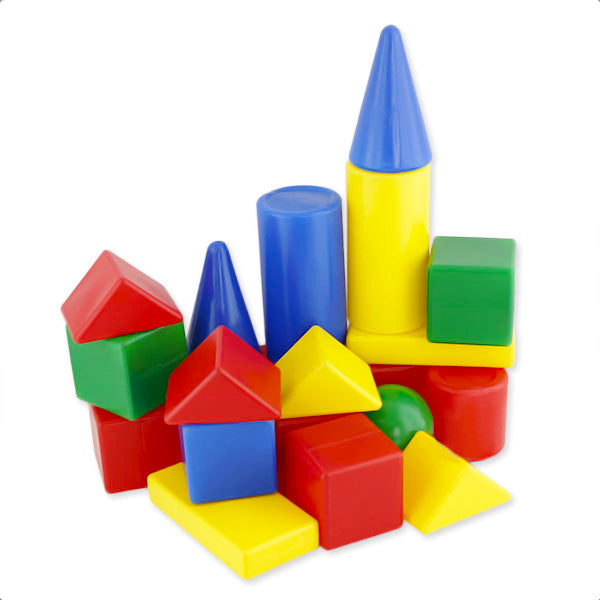 Конструктор из выдувной пластмассы Теремок 23 детали. Выдувка