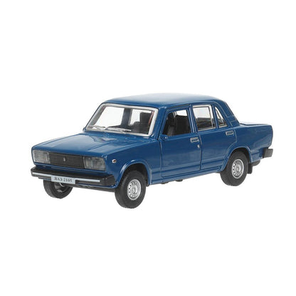 Машина металл LADA ваз-2105 1997 12cm,двери,багаж,инерц.темно-синий,кор. Технопарк в кор.2*36шт