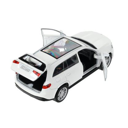 Машина металл MERCEDES-BENZ gls class amg 12см, дв,баг,ин,белый, кор. Технопарк в кор.2*36шт