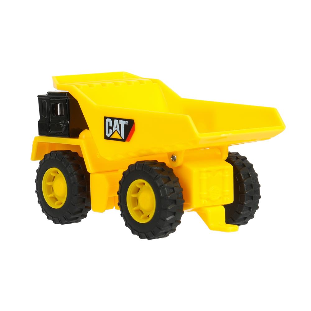 Машина металл caterpillar КАРЬЕРНЫЙ САМОСВАЛ, 12 см, двери, инерция Технопарк в кор.2*24шт