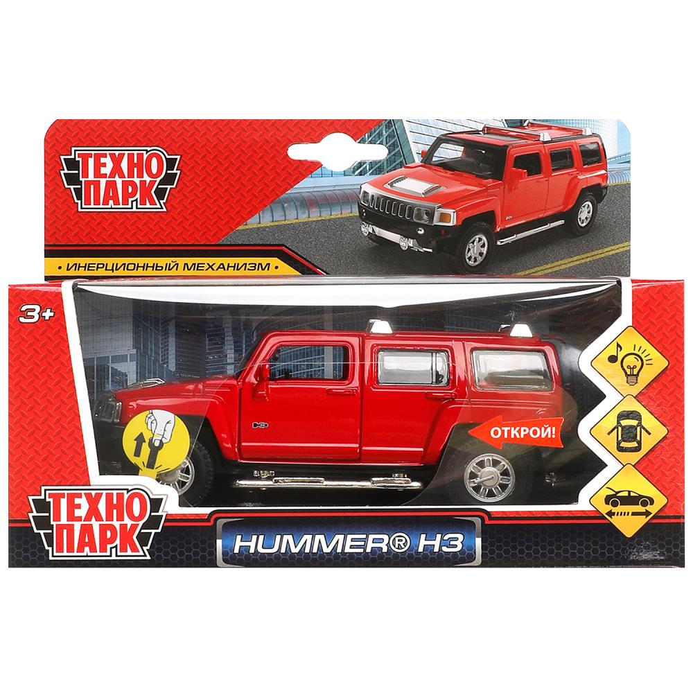 Машина металл свет-звук HUMMER h3, 14,4 см, двери, багажник, инерция Технопарк в кор.2*24шт
