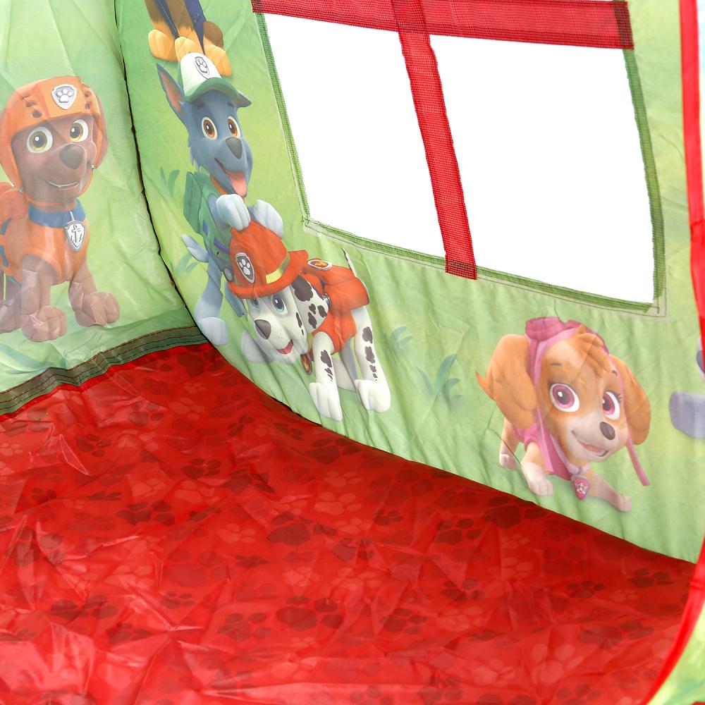 Палатка детская игровая Щенячий Патруль с тоннелем,81x95x95,46x100см Играем вместе в кор.10шт
