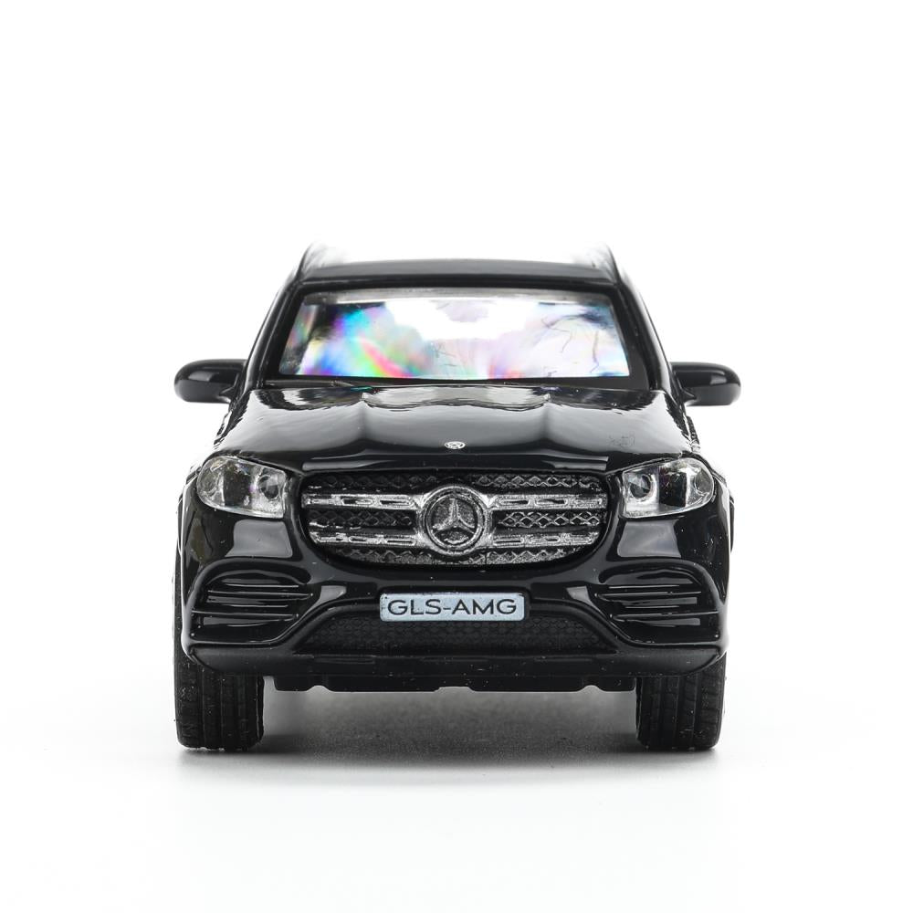 Машина металл MERCEDES-BENZ gls class amg 12см, дв,баг,ин,темно-серый, кор. Технопарк в кор.2*36шт