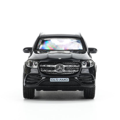 Машина металл MERCEDES-BENZ gls class amg 12см, дв,баг,ин,темно-серый, кор. Технопарк в кор.2*36шт