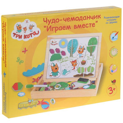 Игрушка дер. "Буратино" "Три кота", набор Чудо-чемоданчик Играем вместе в русс. кор. в кор.30шт