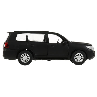 4690590199657 Машина металл TOYOTA "land cruiser матовый"дл12,5см,откр дв,инерц,черн,в кор Технопарк