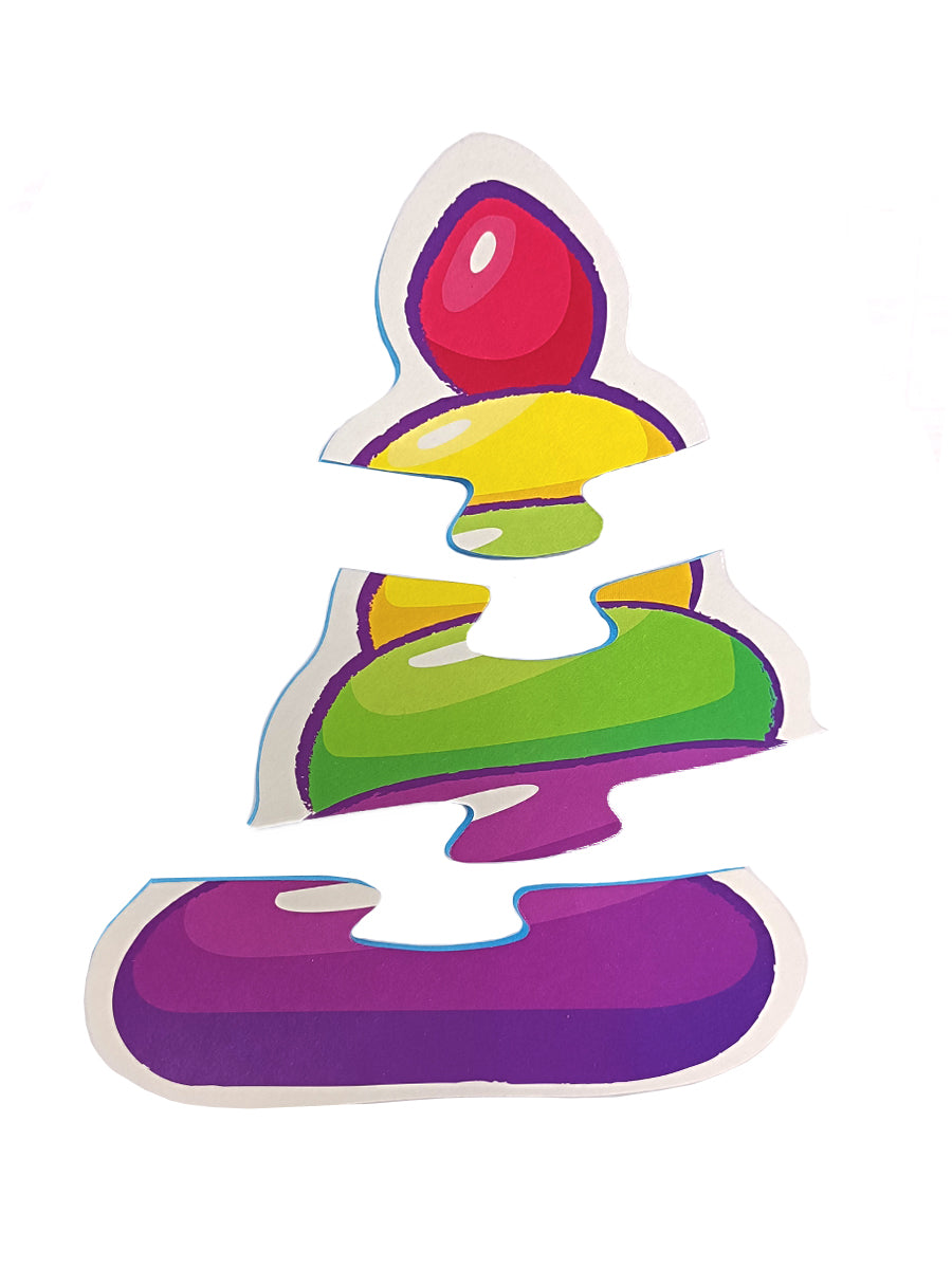 Пазлы-контуры "Игрушки" 6 фигурок Baby Toys (мягкие)