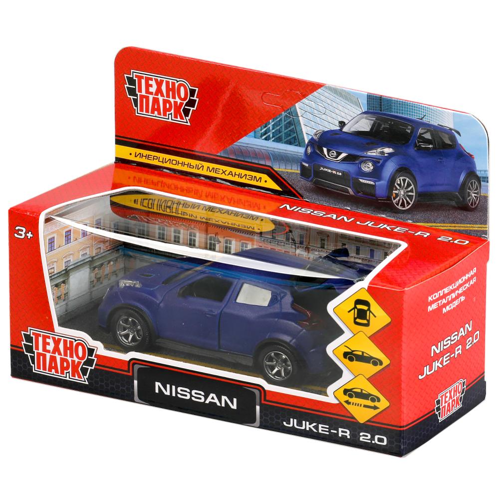 Машина металл NISSAN JUKE-R 2.0 SOFT 12 см, двер, багаж, инерц, синий, кор. Технопарк в кор.2*36шт