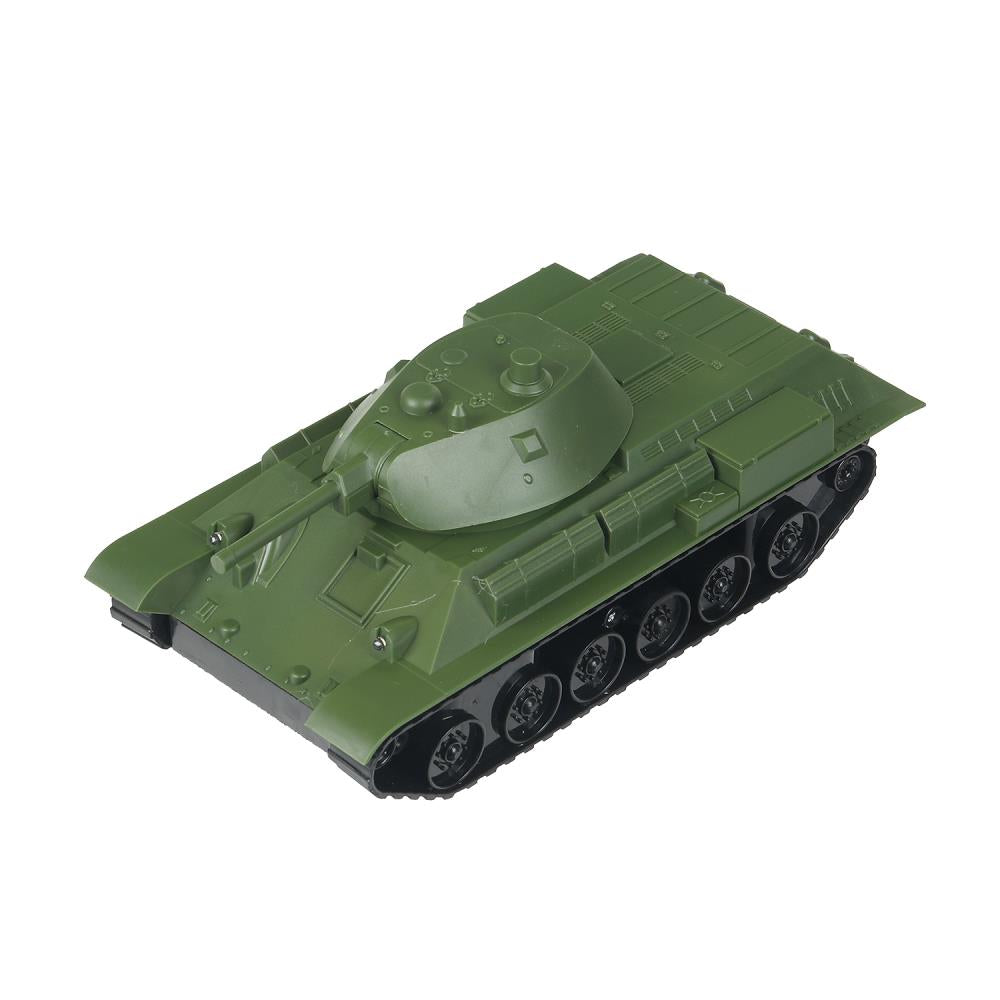 Р/у ТАНК т-34 23 см, свет, зеленый, кор. Технопарк в кор.24шт