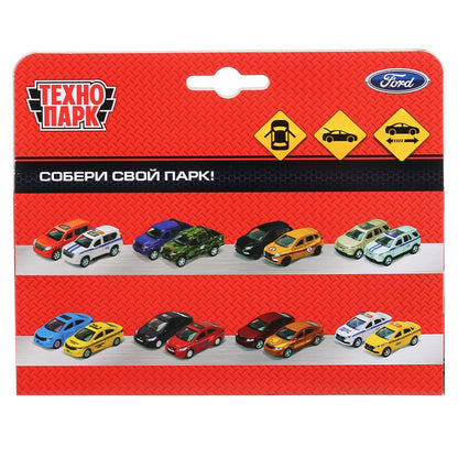 Машина металл FORD ranger, 12 см, дв., баг., инер.+фигур. 4,5см, в ассор. Технопарк в кор.2*24шт